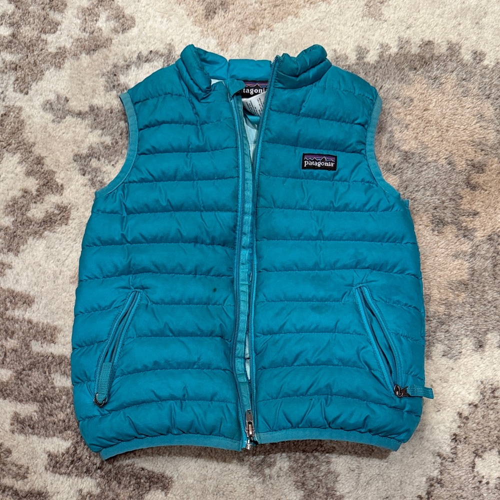 Patagonia Turquoise Quilted Vest